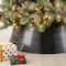 Glitzhome® 40.5" Christmas Black Hammered Metal Tree Collar